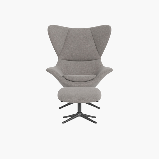 VITTORIO II Kollektion Sessel/Hocker grau meliert