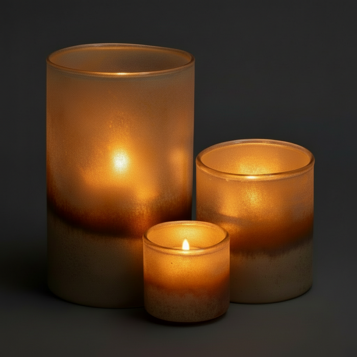 GRADIENT Windlicht gold