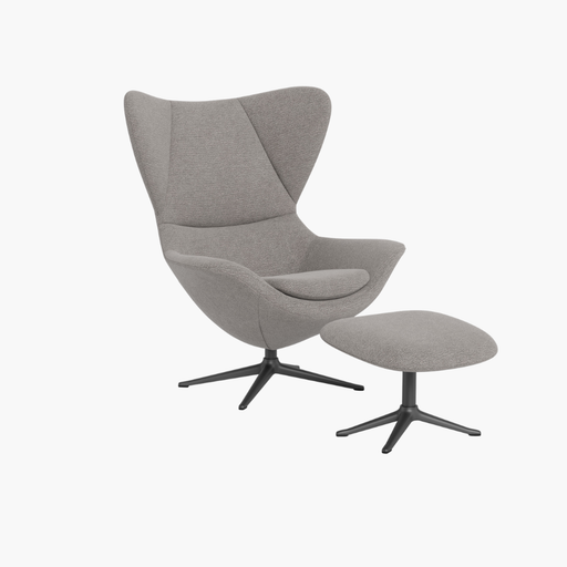 VITTORIO II Kollektion Sessel/Hocker grau meliert