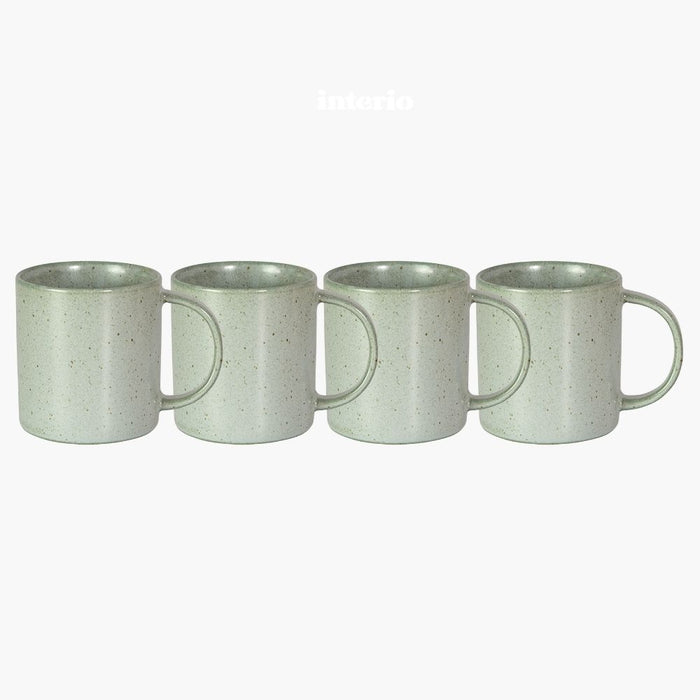 SILENCE Mug graugrün 4er Set