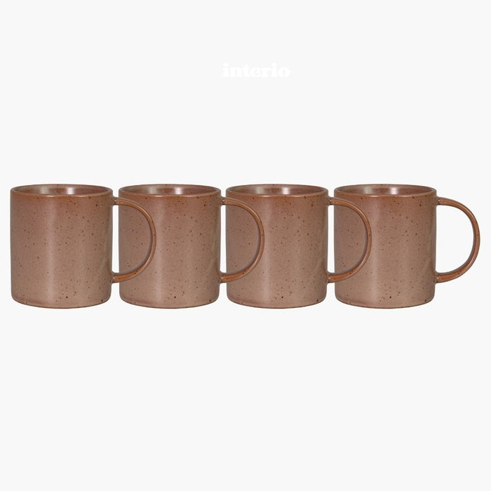 SILENCE Mug ziegel 4er Set