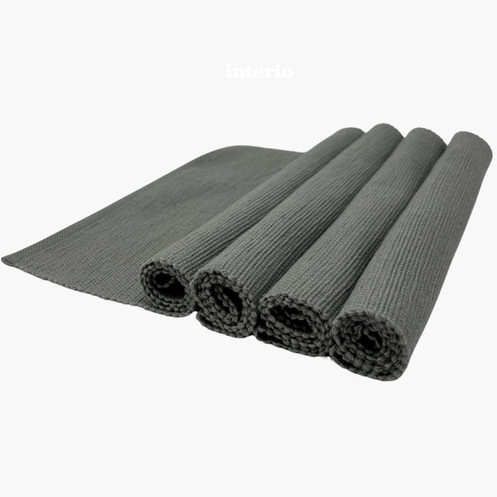 NAIROBI II Tischset silbergrau 4er Set