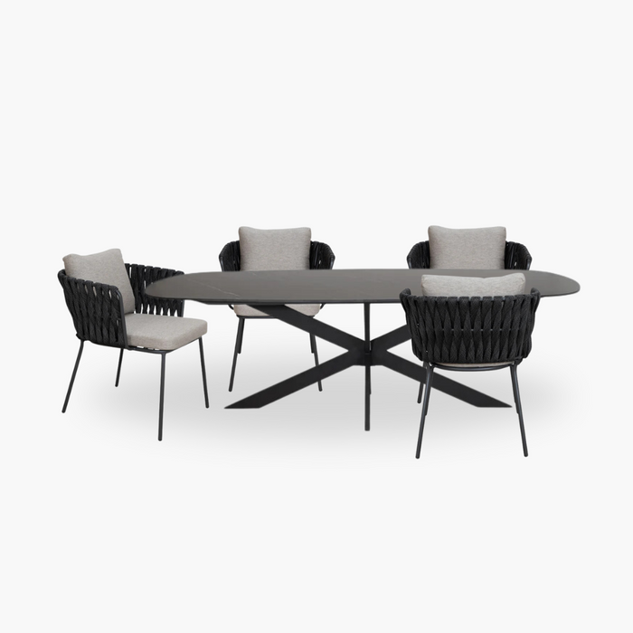 Kombi CELSO Tisch + ARLO Stühle