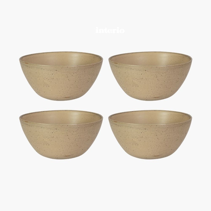 SILENCE Bowl taupe 4er Set