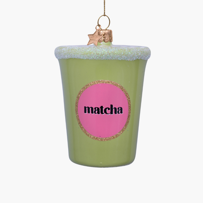 GLASFIGUR Matchabecher grün