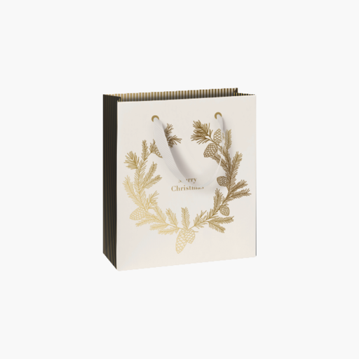 MERRY CHRISTMAS Tasche  weiß/gold