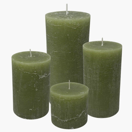 KYRILLA RUSTIC OLIVE  Kerze