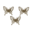 SCHMETTERLINGE CLIP gold glitter 3Stk.