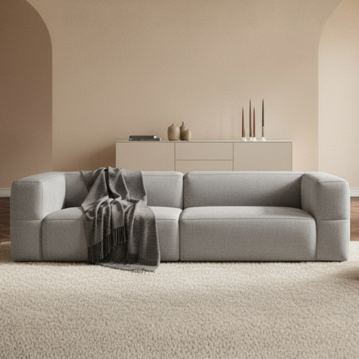 AVIO 3er Sofa light grey