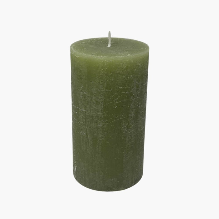 KYRILLA RUSTIC OLIVE  Kerze