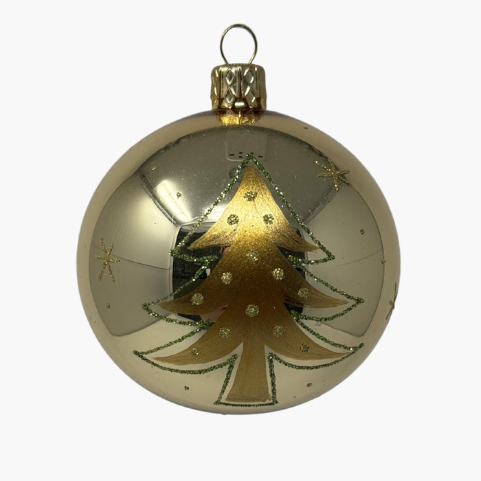 KUGEL TANNENBAUM gold glanz