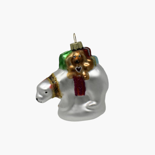 GLASFIGUR EISBÄR weiß