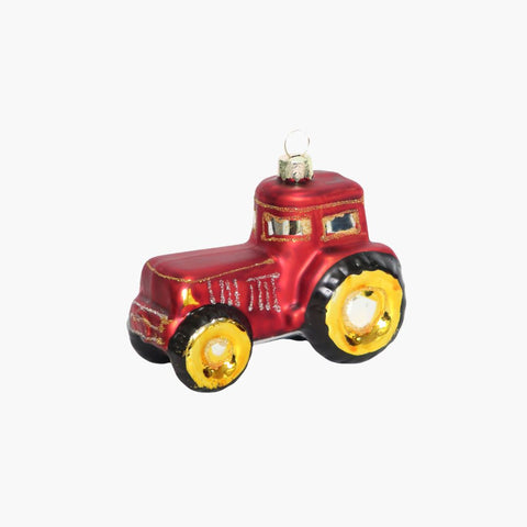 GLASFIGUR TRAKTOR rot