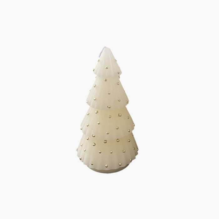 ARVORO Formkerze Baum creme/gold