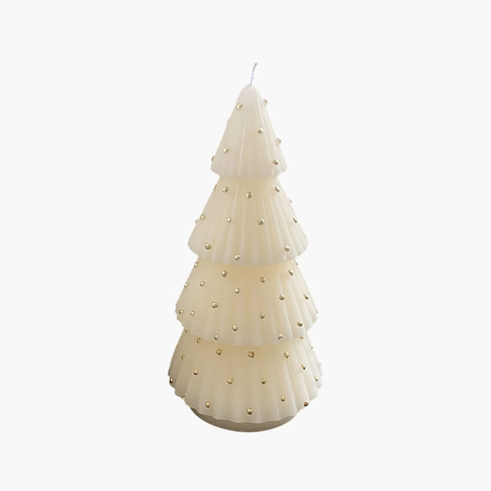 ARVORO Formkerze Baum creme/gold