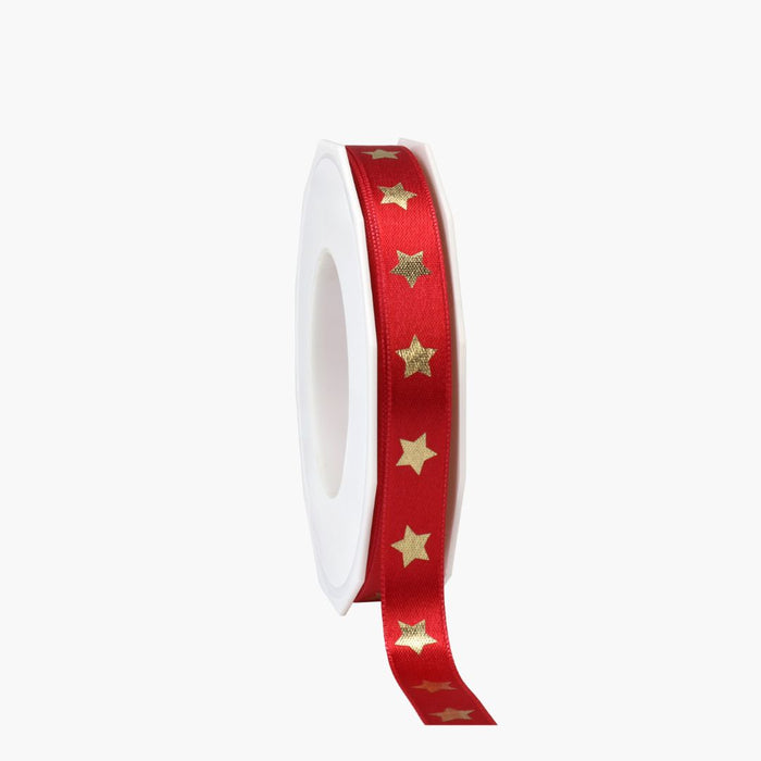 BAND  STARLETT rot/gold 15mm x 5m