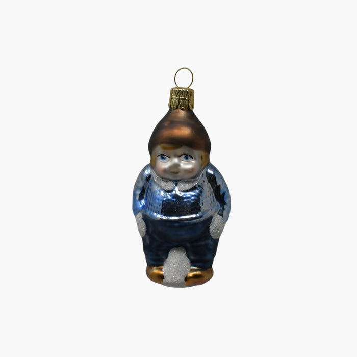 GLASFIGUR JUNGE blau