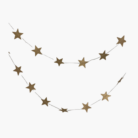 GIRLANDE STERNE gold 200cm