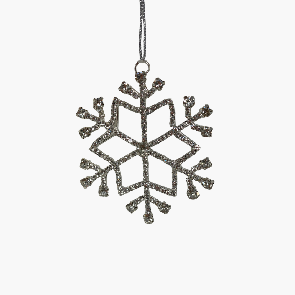 ALVA Schneeflocke silber Ø8cm