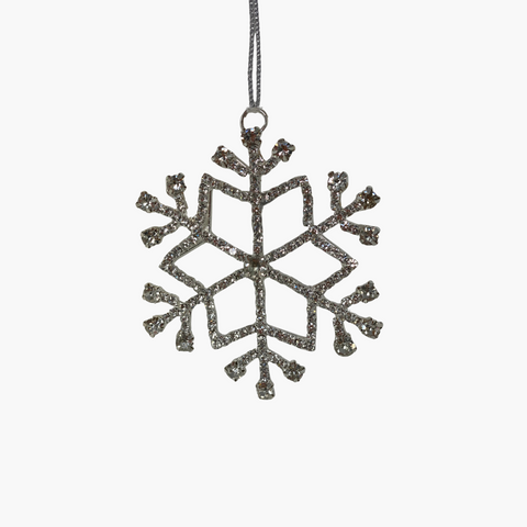 ALVA Schneeflocke silber Ø8cm