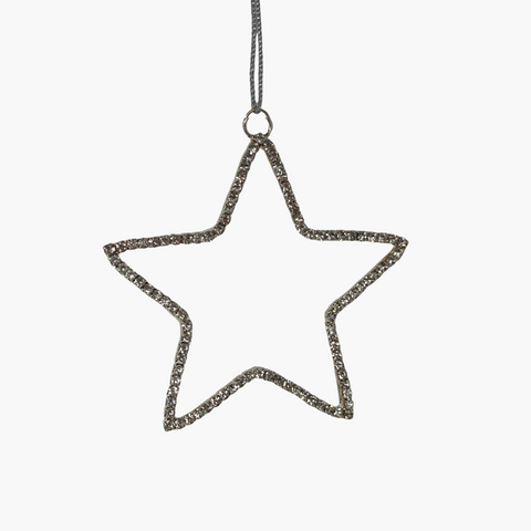 SIRI Schneeflocke silber Ø8cm