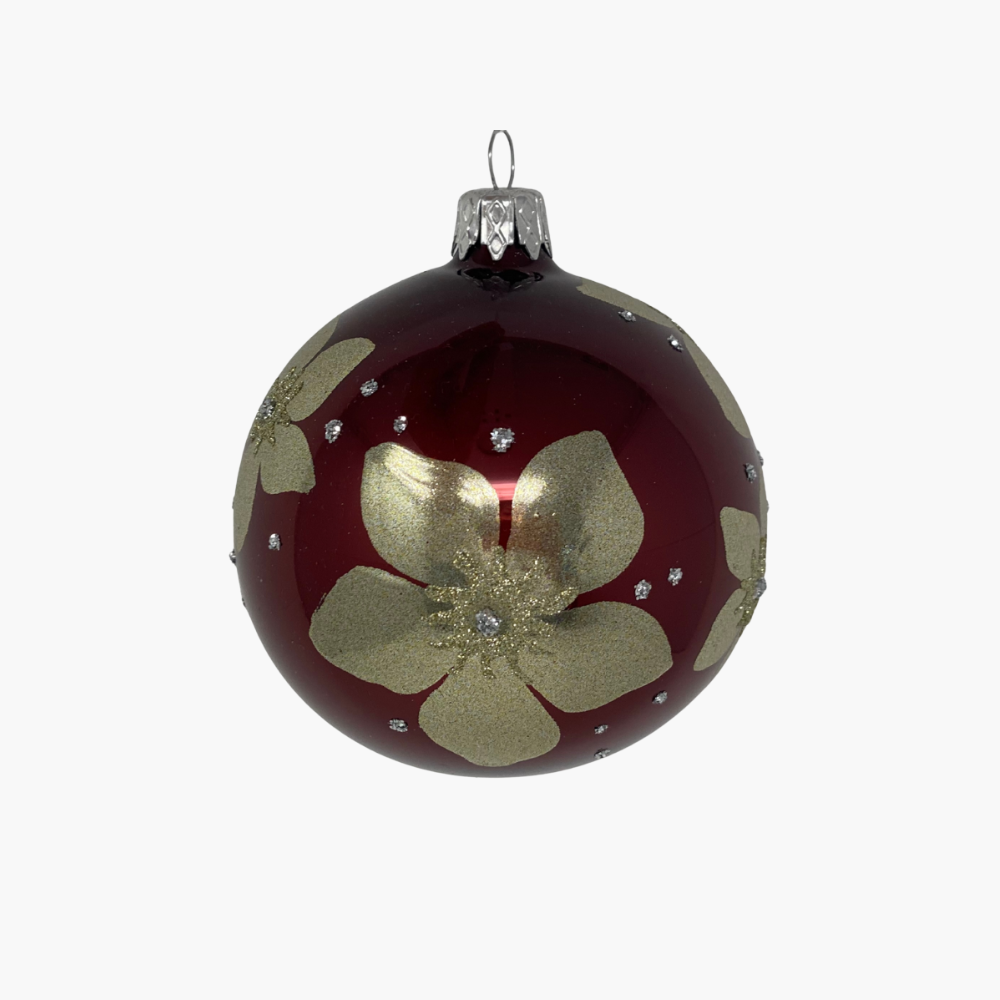 KUGEL SEEROSE burgundy/bronze