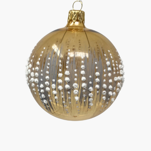 KUGEL SCHNEEGESTÖBER gold