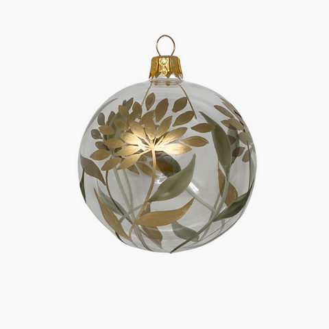 KUGEL GOLDEN FLOWER transparent