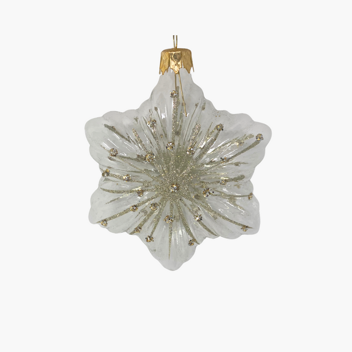 GLASFIGUR STERN transparent/gold