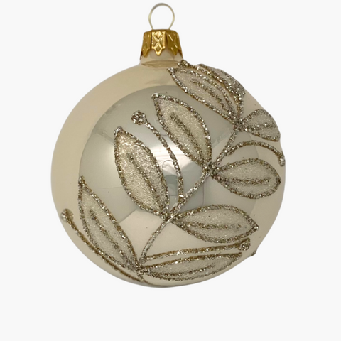 KUGEL BLUMENRANKE champagner opal