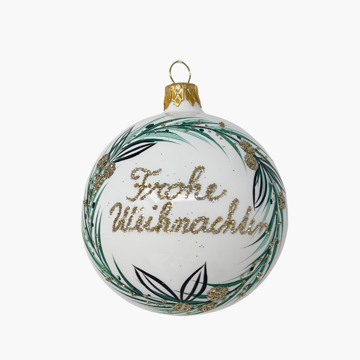 KUGEL KRANZ weiß/grün