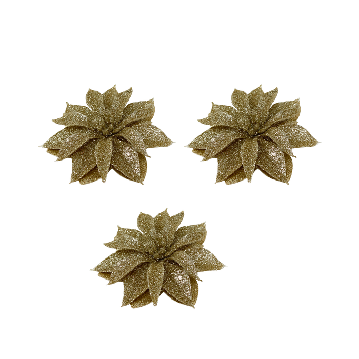 GLITTERBLUME auf CLIP gold