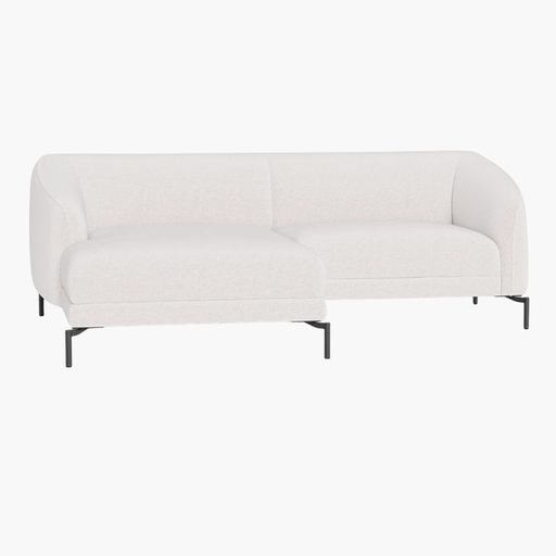 YUNA 1.5er Sofa Récamiere cream