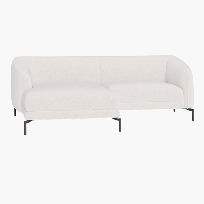 YUNA 1.5er Sofa Récamiere cream