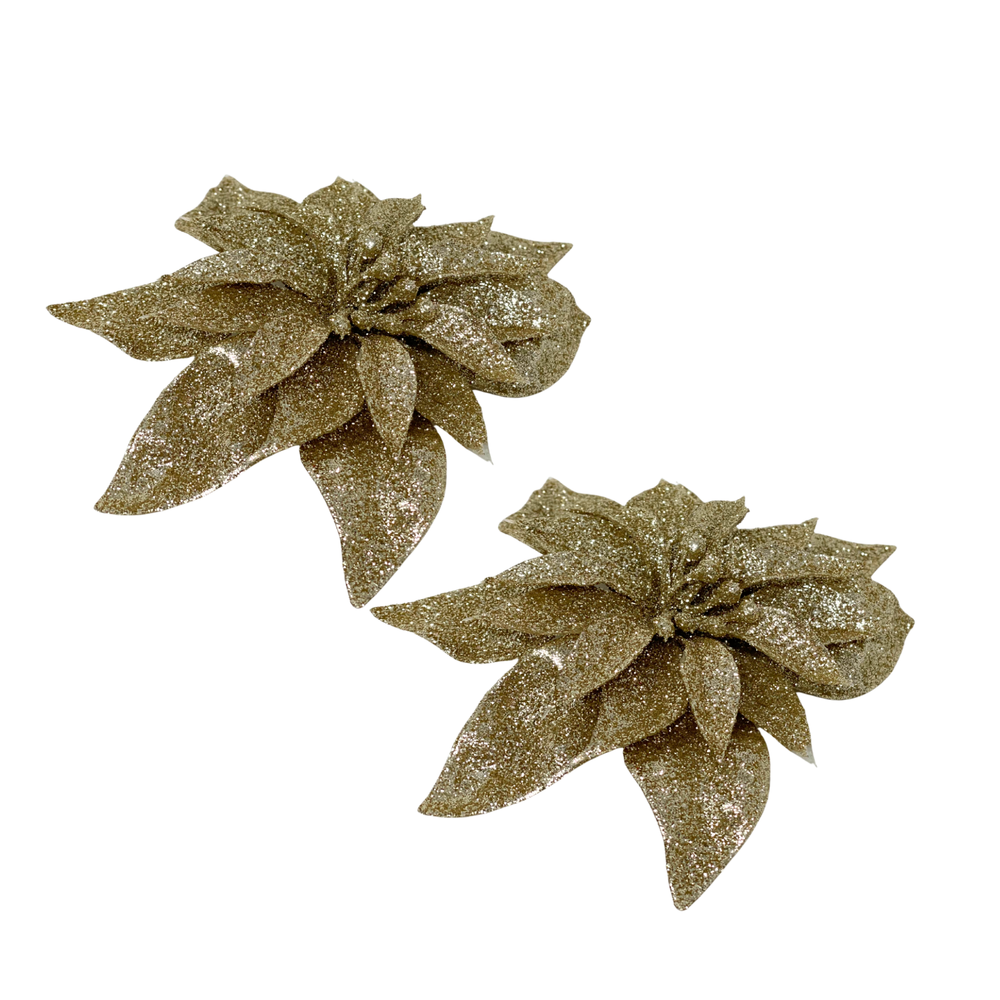 GLITTERBLUME auf CLIP gold