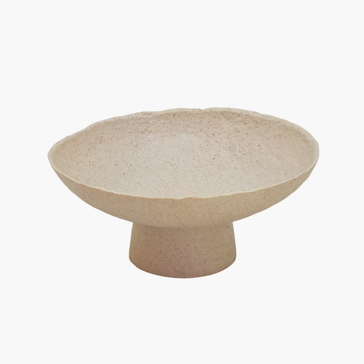 PRESTON Dekoschale Metall beige