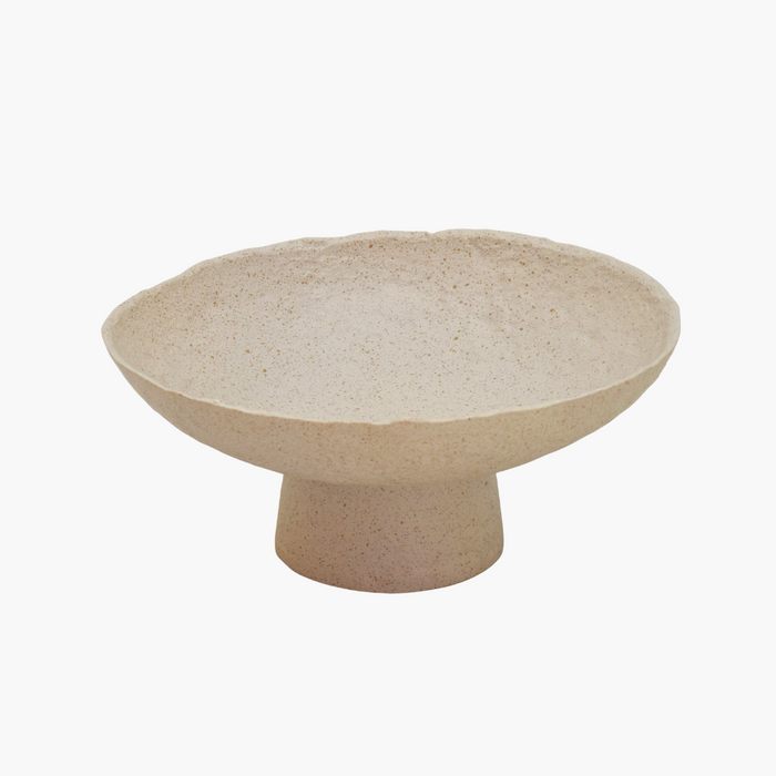 PRESTON Dekoschale Metall beige