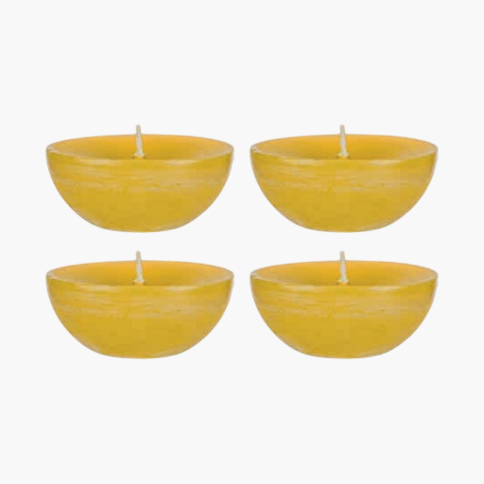 RUSTIC Schwimmkerzen, 4 Stück