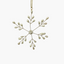 PEARL SNOWFLAKE Hänger weiß/gold