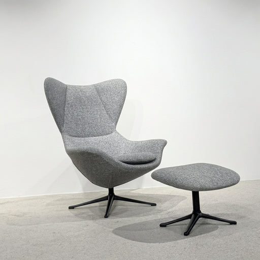 VITTORIO II Kollektion Sessel/Hocker grau meliert