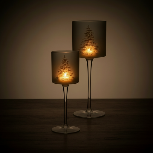 JULE Windlicht Baum grün