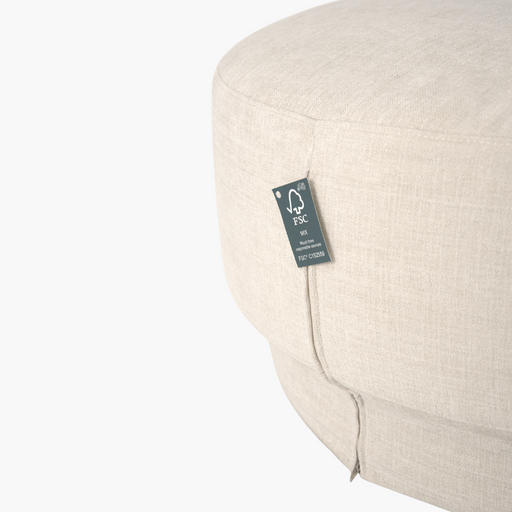 FION Hocker ivory Ø80cm