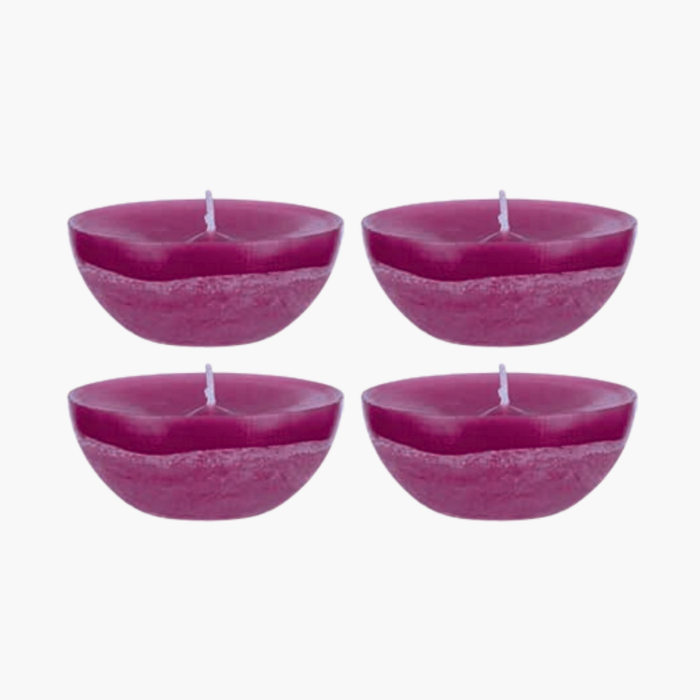 RUSTIC Schwimmkerzen, 4 Stück