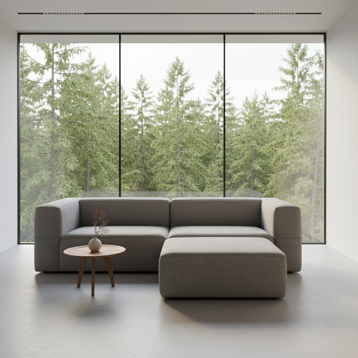 AVIO 3er Sofa light grey