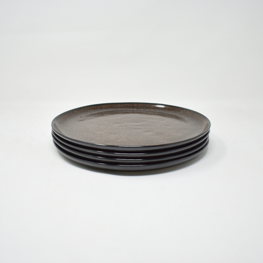 BEJA DUNKELBRAUN Dessertteller 4er Set