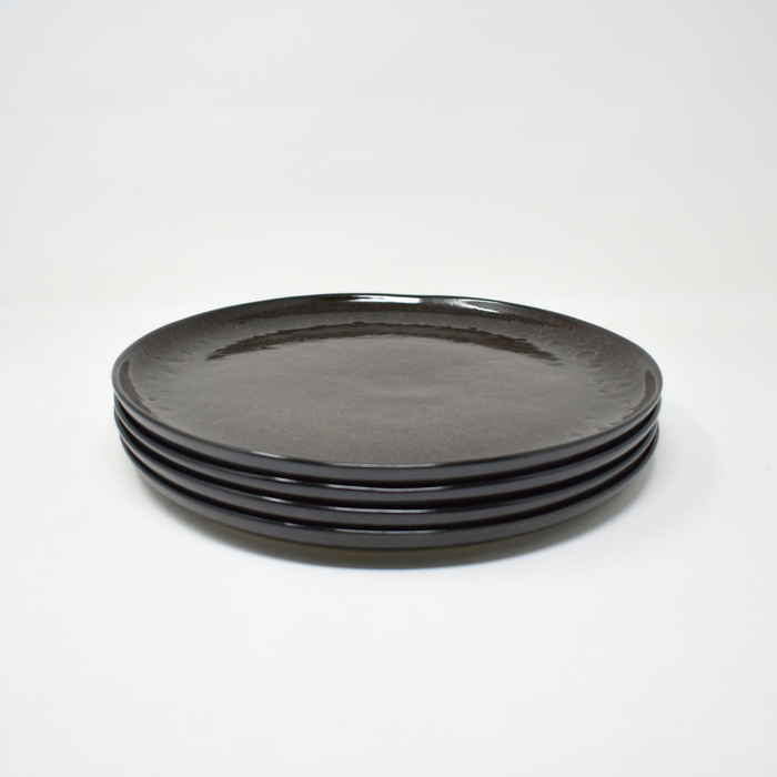 BEJA DUNKELBRAUN Speiseteller 4er Set
