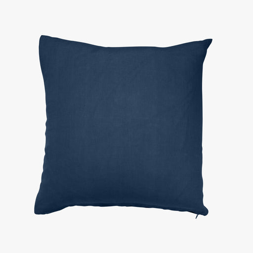CALM NACHTBLAU Leinenkissen 50x50cm