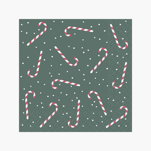 CANDICE Serviette grün/rot 20Stk.