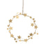 DEKOKRANZ Metall Sterne gold