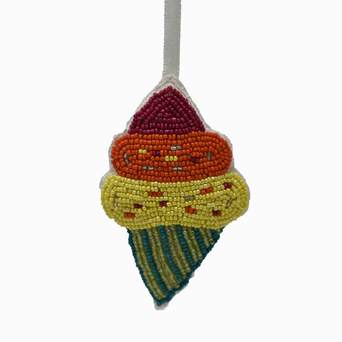 BEADS EISCREME Hänger grün